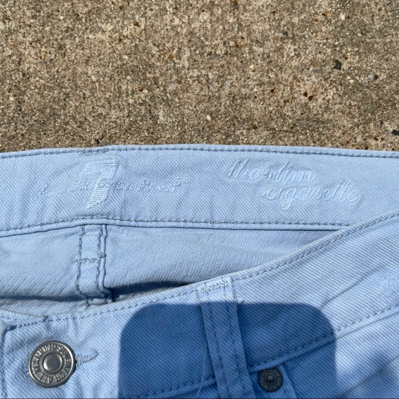 7 For All Mankind The Slim Cigarette Cloud Blue 31 - Picture 6 of 8